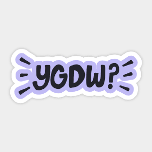 YGDW Sticker